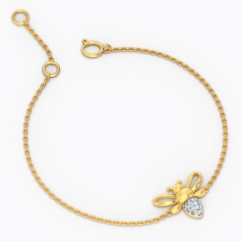 Diamond bee bracelet for kids