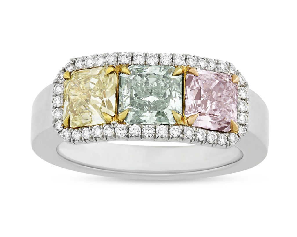 Enhanced colored diamonds need special protection from high heat.