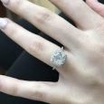 Clarity enhanced diamond ring