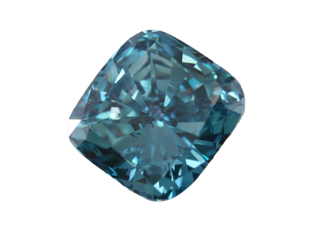 Beautiful blue clarity enhanced diamond