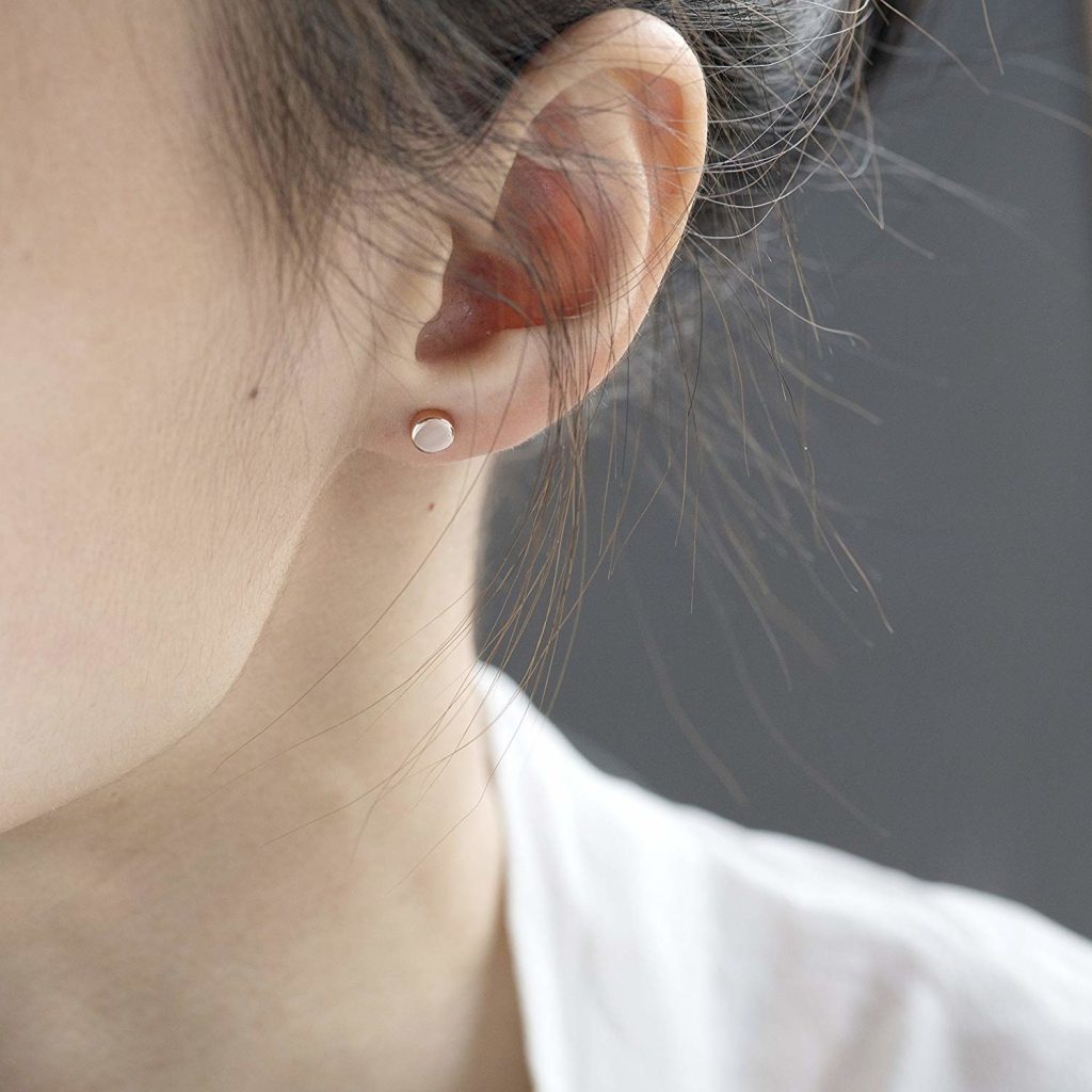 Stud earrings as first date jewelry