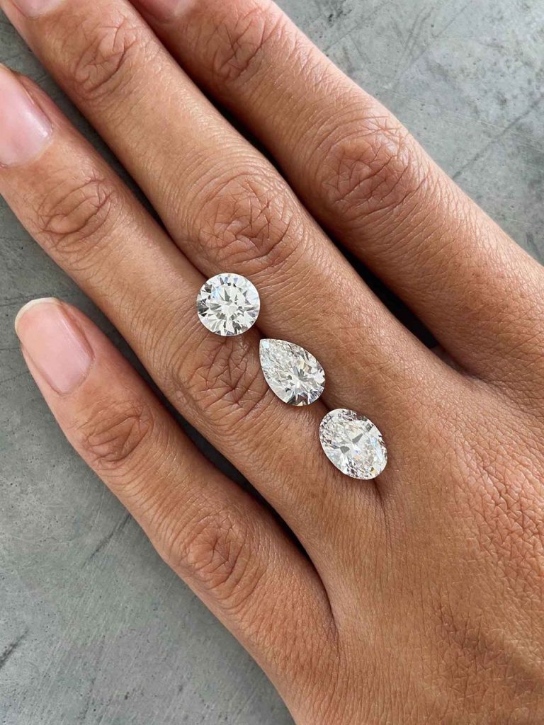 Beautiful synthetic diamonds