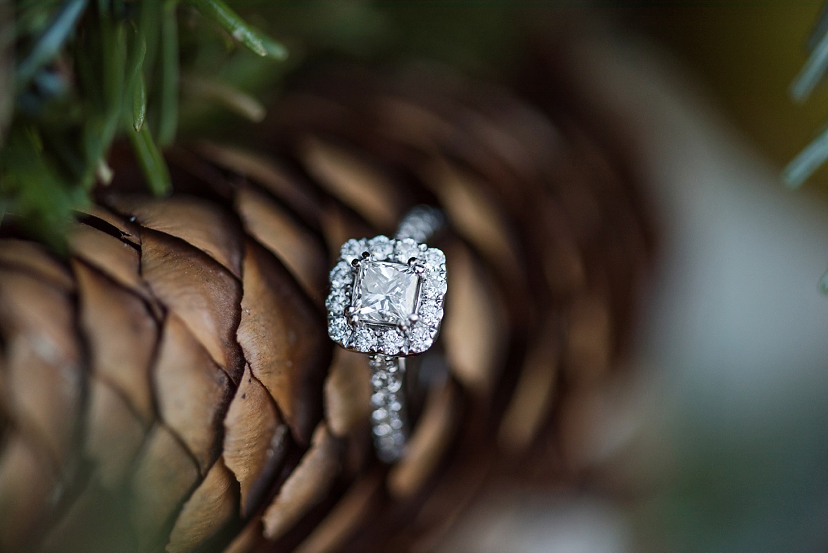 Christmas proposal diamond