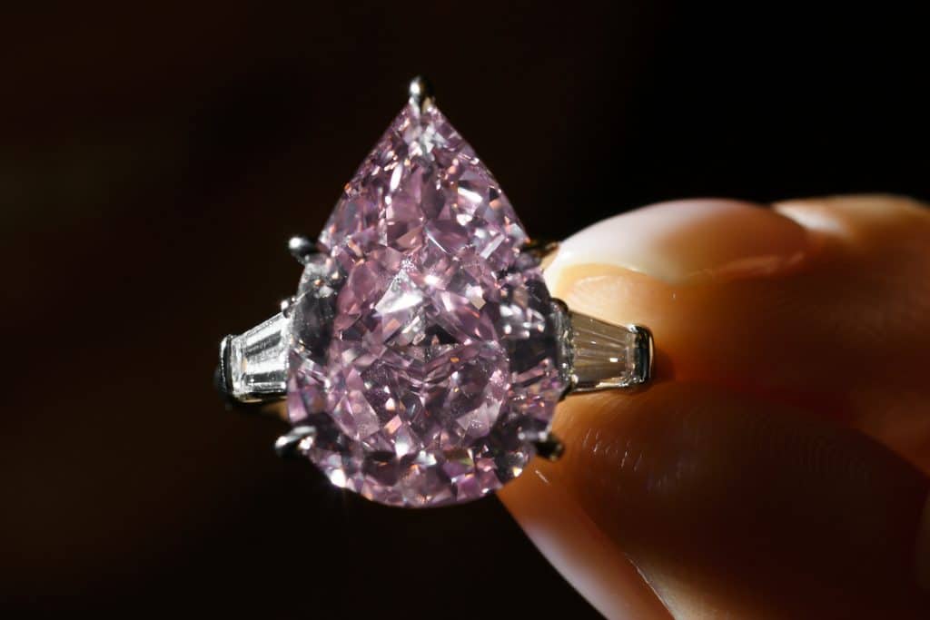 Exquisite rare pink diamond on auction 