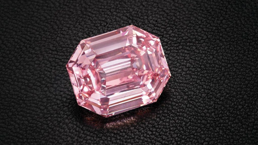 A pink diamond waiting to be set