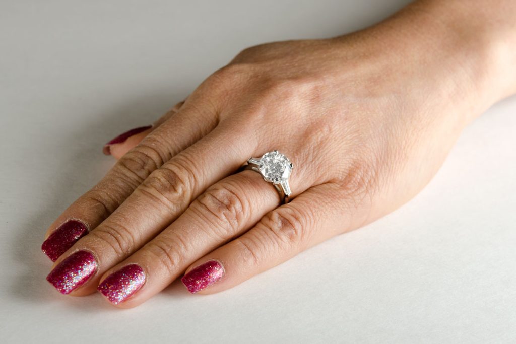 Diamond rings like this should be in the safety of a jewelry box on occasion.